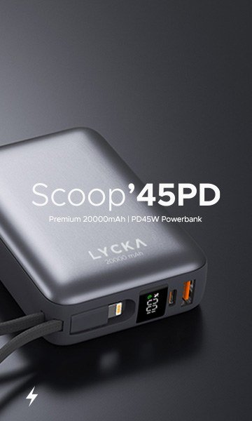 Scoop 45PD — premium 20000mAh PD45W power bank